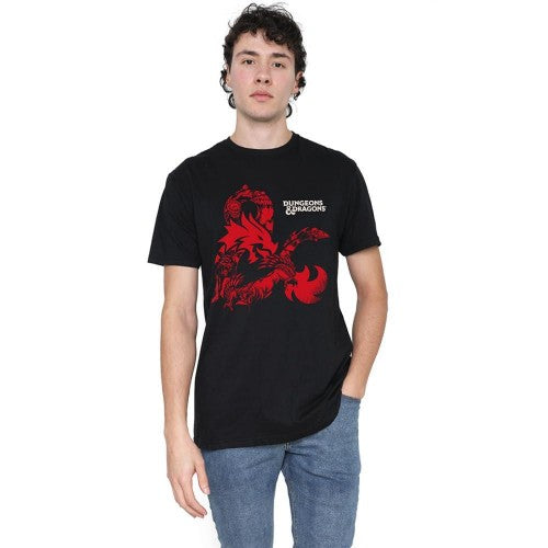 Front - Dungeons & Dragons Mens Ampersand Monsters T-Shirt