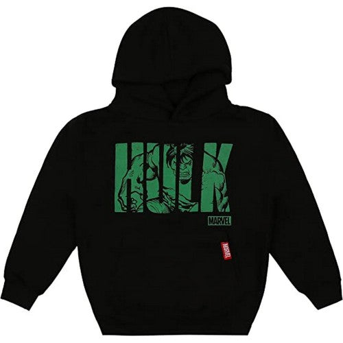 Front - Hulk Boys Text Hoodie