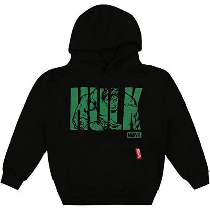 Front - Hulk Boys Text Hoodie
