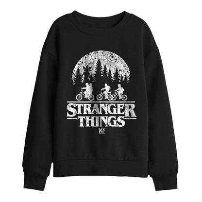 Front - Stranger Things Childrens/Kids Upside Down 10th Anniversary Sweatshirt