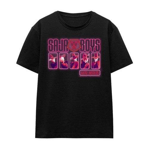 Front - K-Pop Demon Hunters Womens/Ladies Saja Boys Glowing Lights T-Shirt