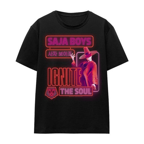 Front - K-Pop Demon Hunters Womens/Ladies Saja Boys Jinu Glowing Lights T-Shirt