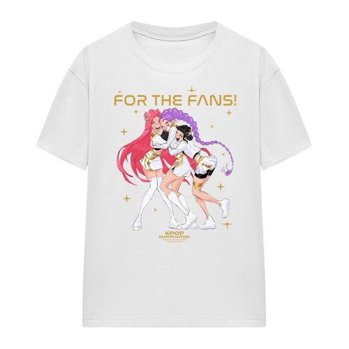 Front - K-Pop Demon Hunters Womens/Ladies Huntrix Golden Group T-Shirt