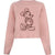 Front - Disney Womens/Ladies Mickey Mouse Sketch Crop Sweatshirt