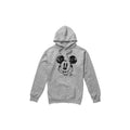 Front - Disney Mens Mickey Mouse Face Distress Hoodie