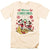 Front - Disney Mens Mickey & Minnie Mouse Wreath Christmas T-Shirt