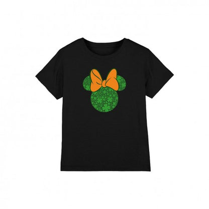 Front - Disney Childrens/Kids Shamrock Ears Minnie Mouse St Patricks Day T-Shirt