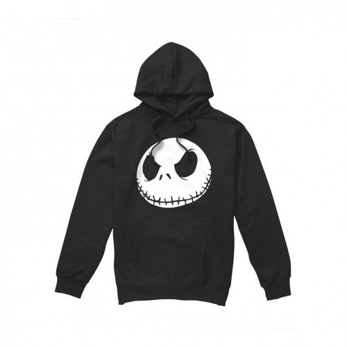 Front - The Nightmare Before Christmas Mens Jack Face Hoodie