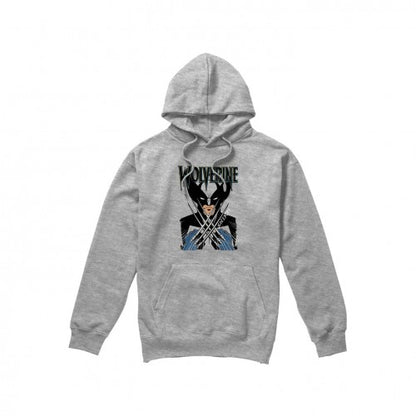 Front - Marvel Mens X-Men Wolverine Action Shot Hoodie