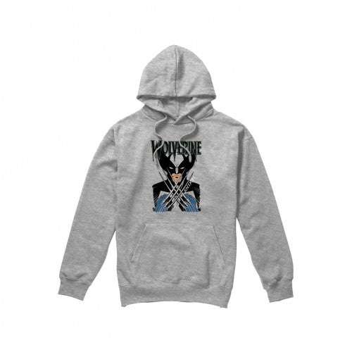 Front - Marvel Mens X-Men Wolverine Action Shot Hoodie