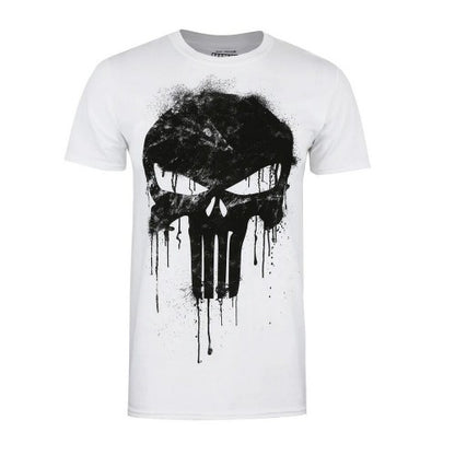Front - The Punisher Mens Skull T-Shirt
