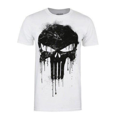 Front - The Punisher Mens Skull T-Shirt