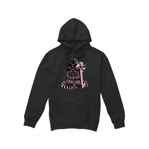 Front - The Nightmare Before Christmas Mens Eternally Yours Valentine`s Day Hoodie