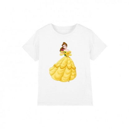 Front - Beauty And The Beast Childrens/Kids Belle Rose T-Shirt