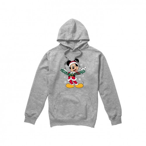 Front - Disney Mens Merry Christmas Mickey Mouse Hoodie