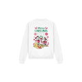 Front - Disney Unisex Adult Mickey & Minnie Mouse Wreath Christmas Sweatshirt
