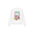 Front - Disney Unisex Adult Mickey & Minnie Mouse Wreath Christmas Sweatshirt