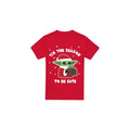 Front - Star Wars: The Mandalorian Mens Tis The Christmas Season Grogu T-Shirt