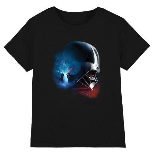 Front - Star Wars Childrens/Kids Obi Wan Kenobi Vader Poster T-Shirt