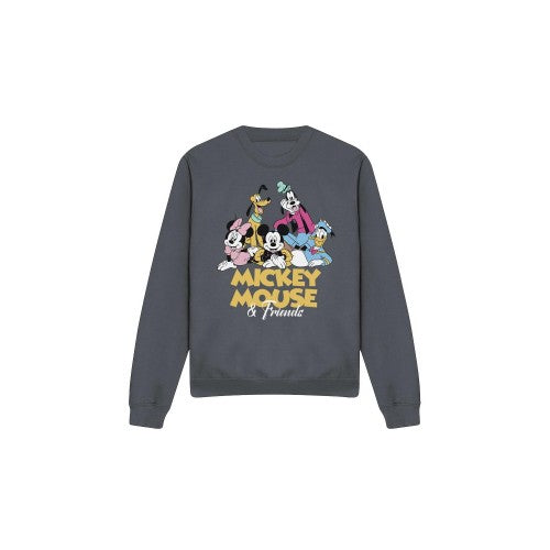 Front - Disney Unisex Adult Mickey Mouse Friends Sweatshirt