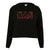 Front - Marvel Comics Womens/Ladies Logo Crop Hoodie