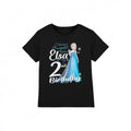 Front - Frozen Childrens/Kids Bright Like Elsa 2nd Birthday T-Shirt