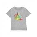 Front - Disney Princess Childrens/Kids In The Garden Tiana And Cinderella T-Shirt