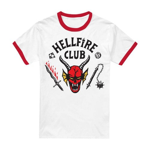 Front - Stranger Things Unisex Adult Hellfire Club T-Shirt