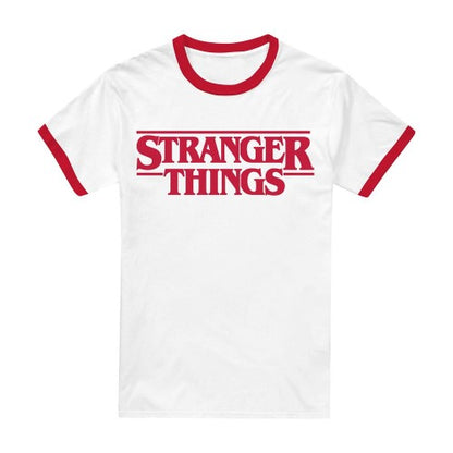Front - Stranger Things Unisex Adult Ringer T-Shirt