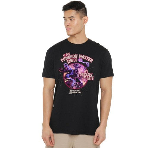 Front - Dungeons & Dragons Mens Rolled A One Smile T-Shirt