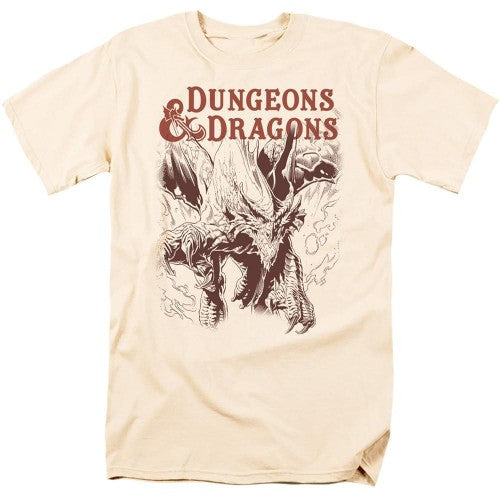 Front - Dungeons & Dragons Mens Striking Dragon T-Shirt