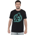 Front - Avengers Mens Neon T-Shirt