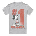 Front - Disney Mens Number 1 Grandpa Mickey Mouse T-Shirt
