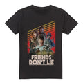Front - Stranger Things Mens Friends Don´t Lie Poster T-Shirt