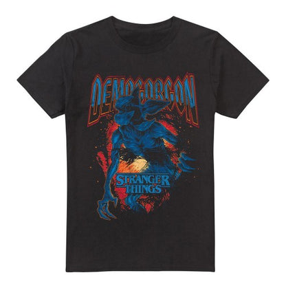 Front - Stranger Things Mens Demogorgon Band T-Shirt