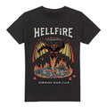 Front - Stranger Things Mens Hawkins High Hellfire Vintage T-Shirt