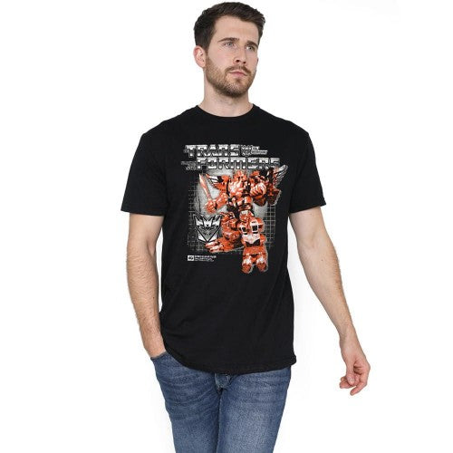 Front - Transformers Mens Predaking Box 40th T-Shirt