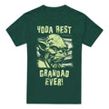 Front - Star Wars Mens Best Grandad Yoda Comic T-Shirt