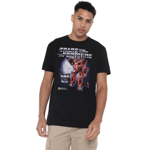 Front - Transformers Mens Thrust Box 40th T-Shirt