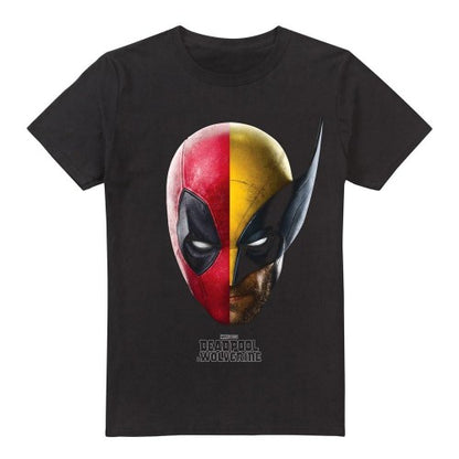 Front - Deadpool & Wolverine Mens Deadpool & Wolverine Portrait T-Shirt