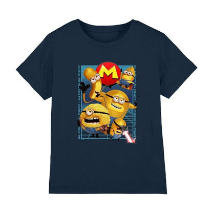 Front - Despicable Me 4 Childrens/Kids Mega Minions Grid T-Shirt