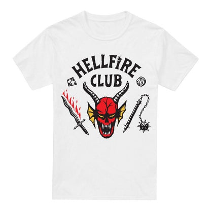 Front - Stranger Things Mens Hellfire Club T-Shirt