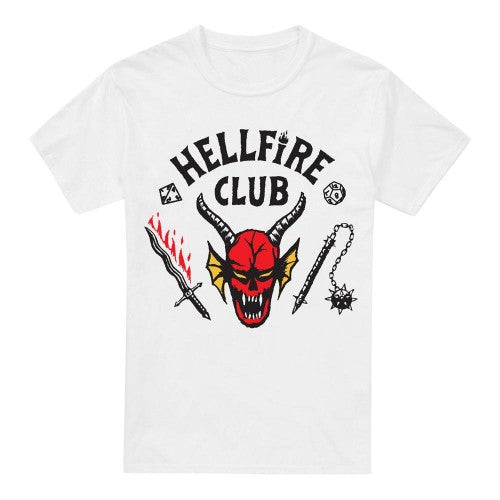 Front - Stranger Things Mens Hellfire Club T-Shirt