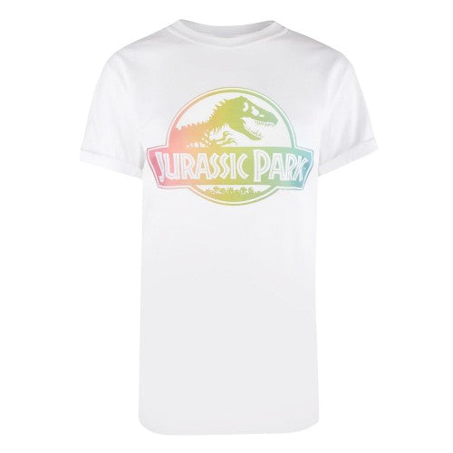 Front - Jurassic Park Womens/Ladies Gradient Logo T-Shirt
