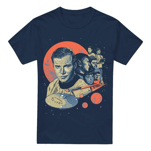 Front - Star Trek Mens Poster T-Shirt