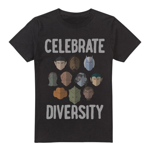 Front - Star Trek Mens The Celebrate Diversity T-Shirt