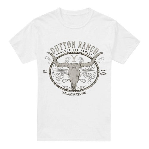 Front - Yellowstone Mens Dutton Ranch T-Shirt
