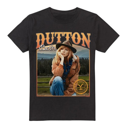 Front - Yellowstone Mens Thoughts Beth Dutton T-Shirt
