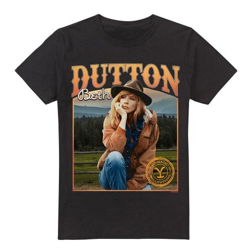 Front - Yellowstone Mens Thoughts Beth Dutton T-Shirt