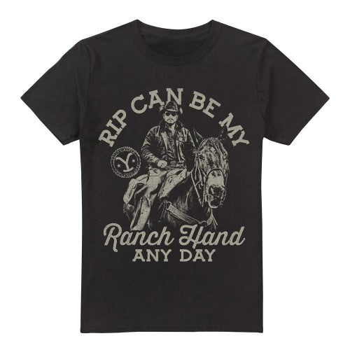 Front - Yellowstone Mens Rip Can Be My Ranch Hand T-Shirt